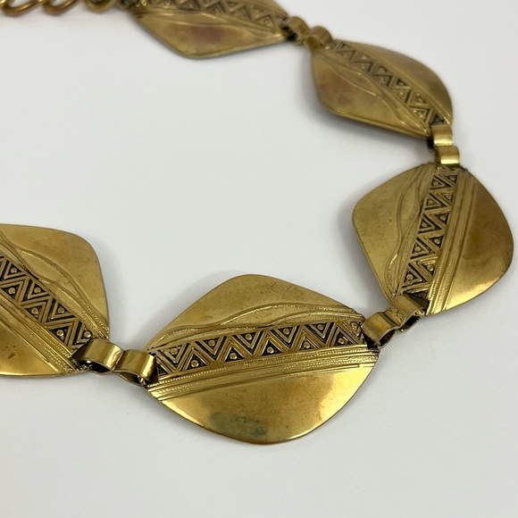 Vintage Bohemians New York Studio Gold Tone Statement Belt - Picture 4 of 16